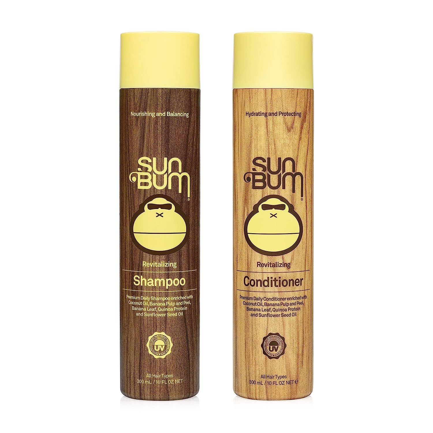 Sun Bum Revitalizing Shampoo and Conditioner for Dry Hair - Vegan, Cruelty Free, and Hydrating
| Sun Bum Revitalizing S